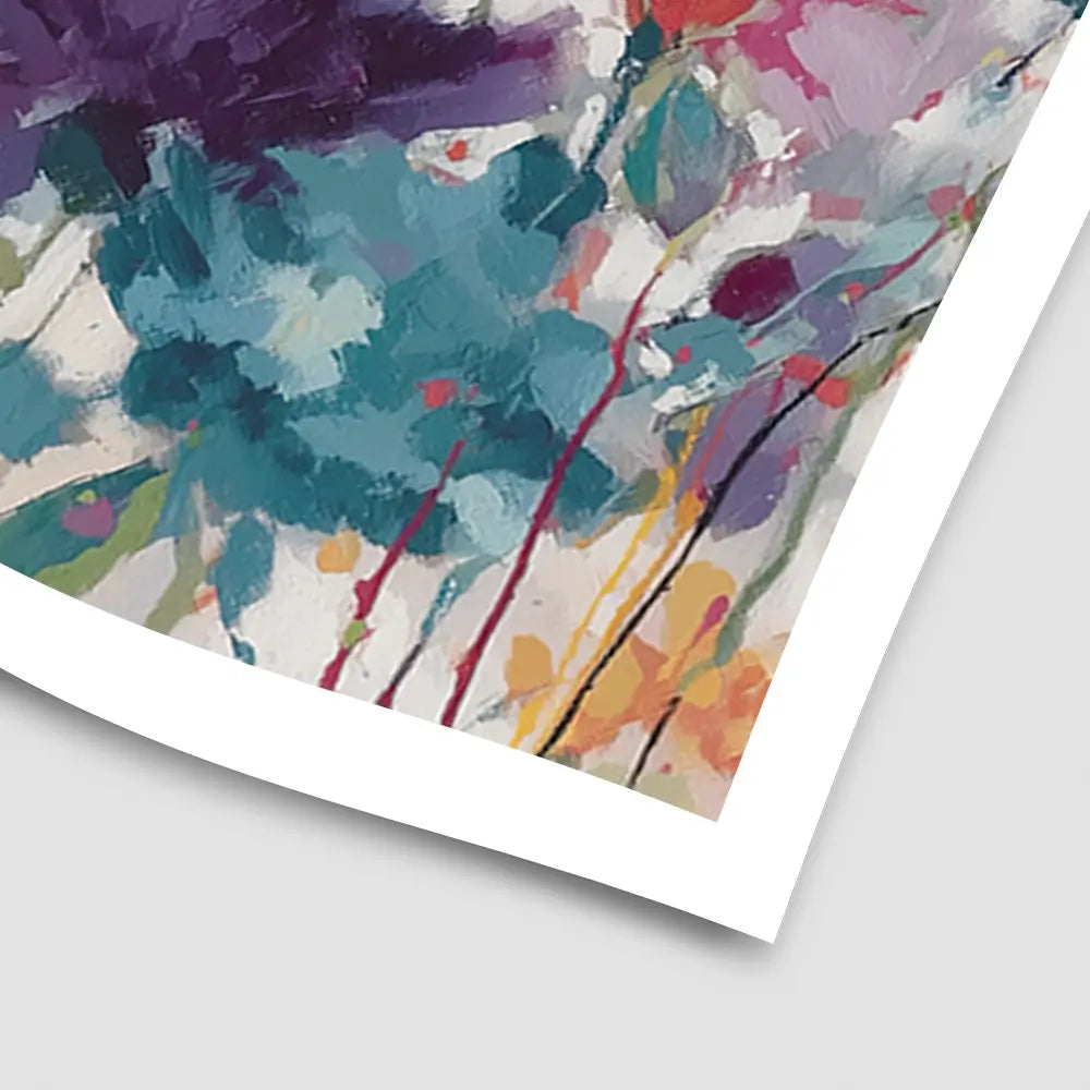 Vibrant Wildflower Field Art Print Vibrant Wildflower Field Art Print wall art product Chromatic Storm Studio