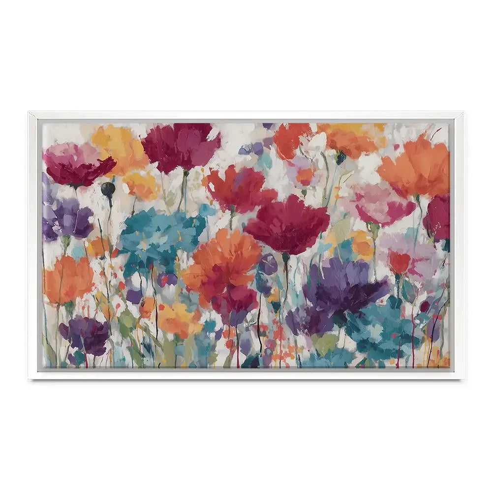 Vibrant Wildflower Field Canvas Print Vibrant Wildflower Field Canvas Print wall art product Chromatic Storm Studio