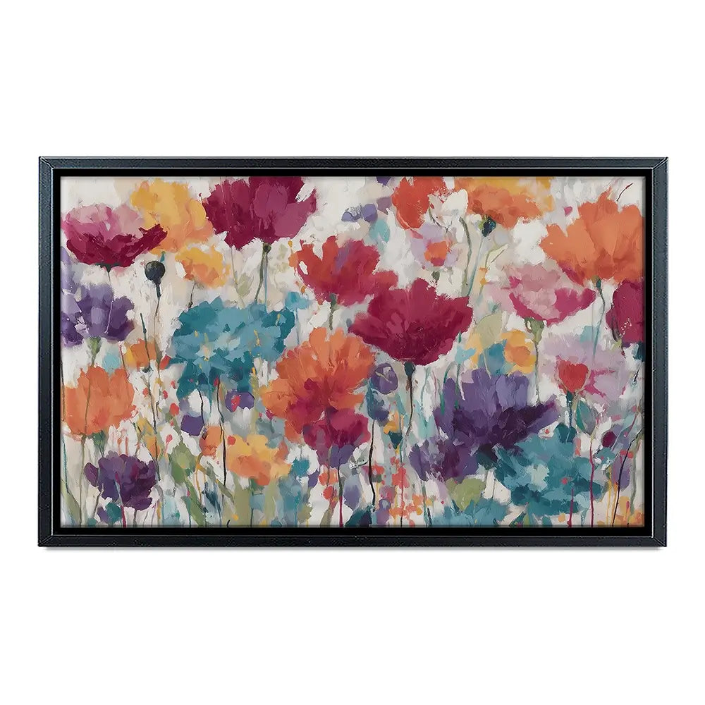 Vibrant Wildflower Field Canvas Print Vibrant Wildflower Field Canvas Print wall art product Chromatic Storm Studio