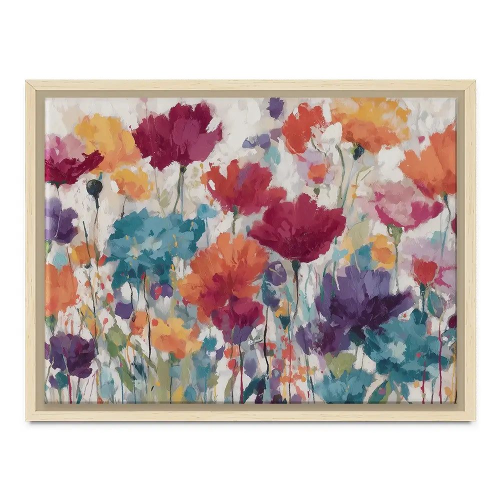 Vibrant Wildflower Field Canvas Print Vibrant Wildflower Field Canvas Print wall art product Chromatic Storm Studio