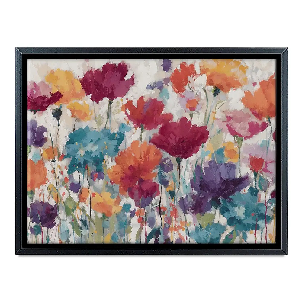 Vibrant Wildflower Field Canvas Print Vibrant Wildflower Field Canvas Print wall art product Chromatic Storm Studio