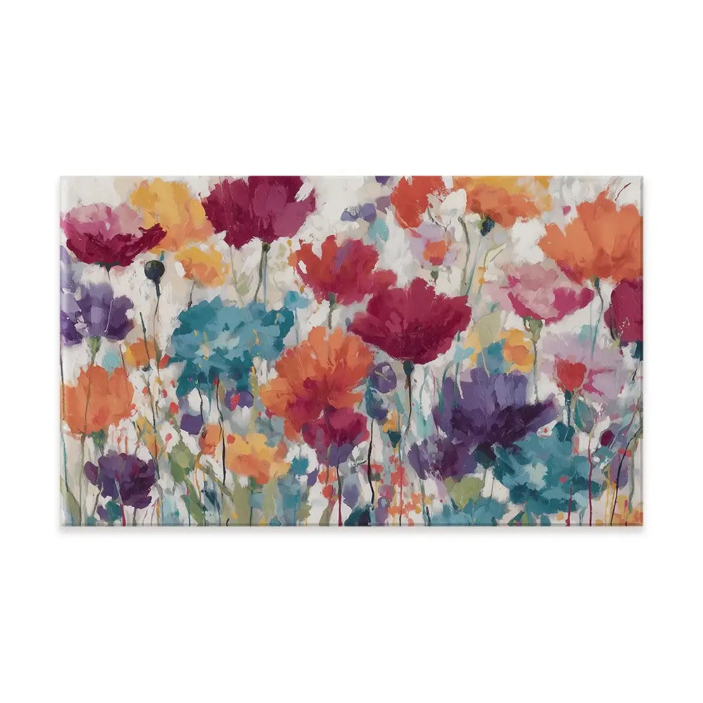 Vibrant Wildflower Field Canvas Print Vibrant Wildflower Field Canvas Print wall art product Chromatic Storm Studio