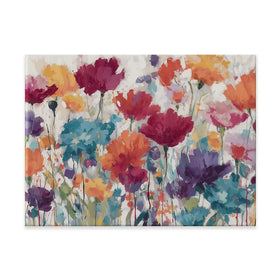 Vibrant Wildflower Field Canvas Print Vibrant Wildflower Field Canvas Print wall art product Chromatic Storm Studio