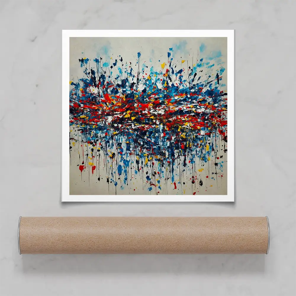 Vibrations Square Art Print Vibrations Square Art Print wall art product Roberto Moro