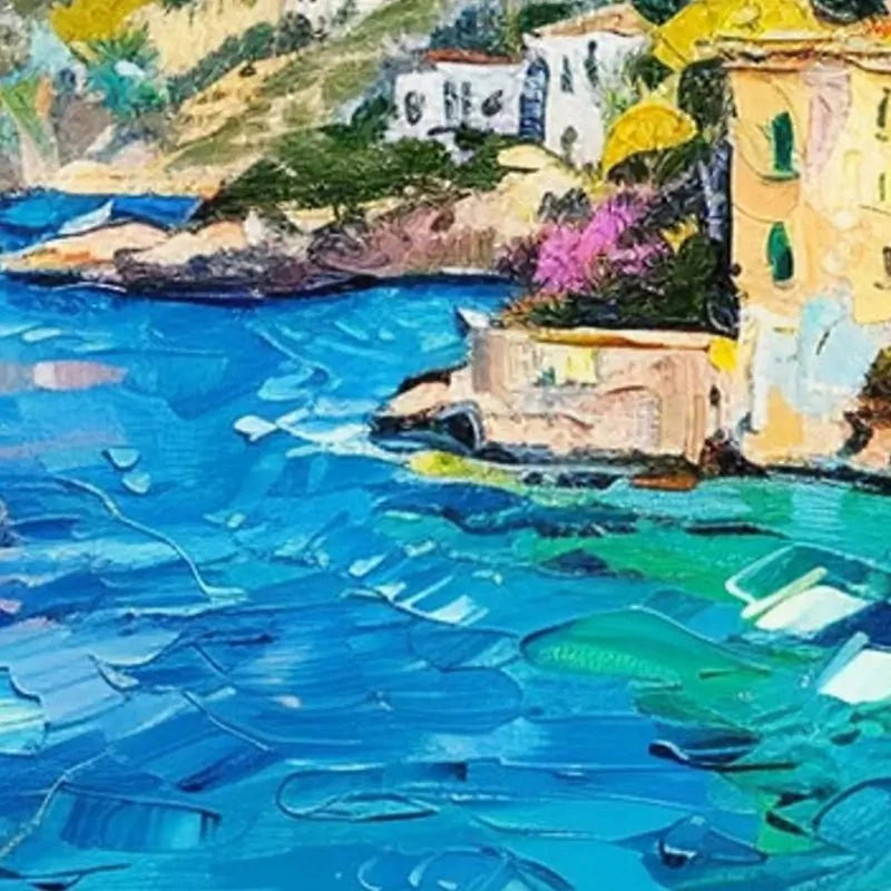 Village By The Sea Art Print Village By The Sea Art Print wall art product Elena Avanesova