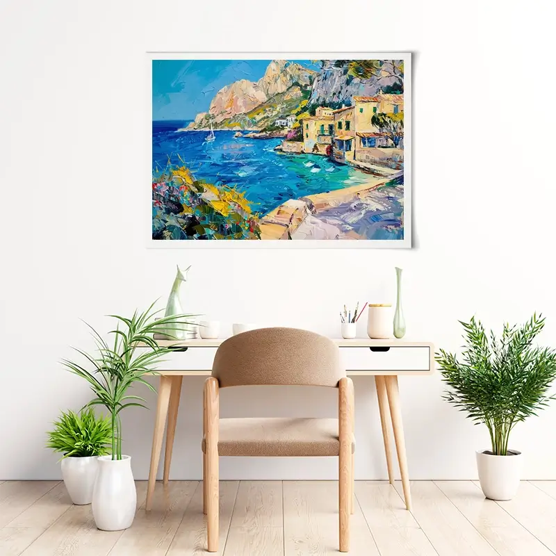 Village By The Sea Art Print Village By The Sea Art Print wall art product Elena Avanesova