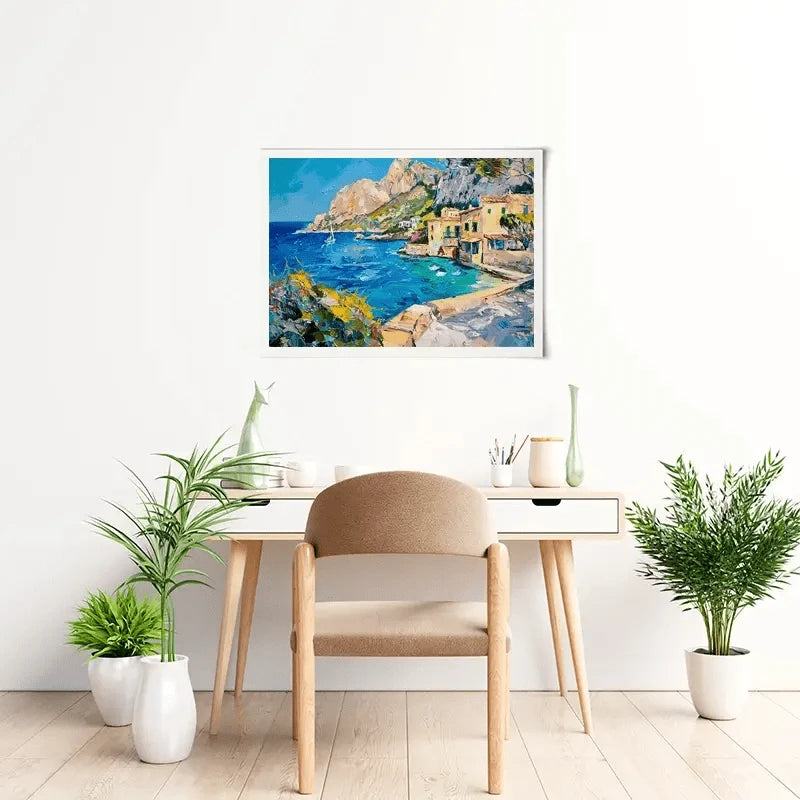 Village By The Sea Art Print Village By The Sea Art Print wall art product Elena Avanesova
