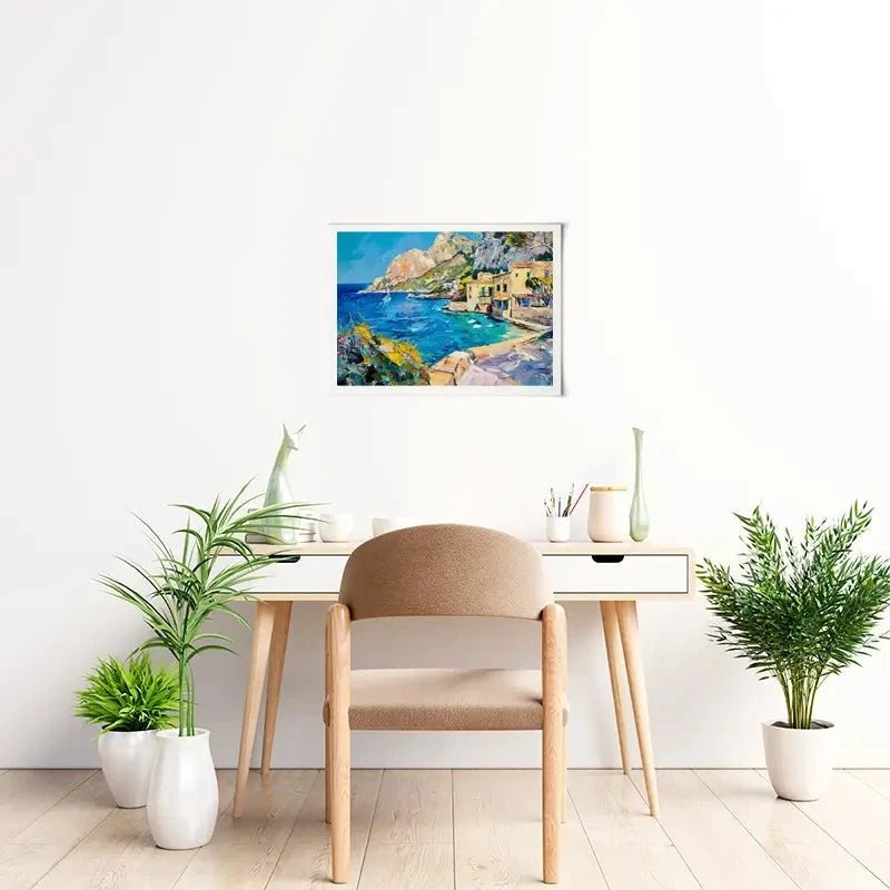 Village By The Sea Art Print Village By The Sea Art Print wall art product Elena Avanesova