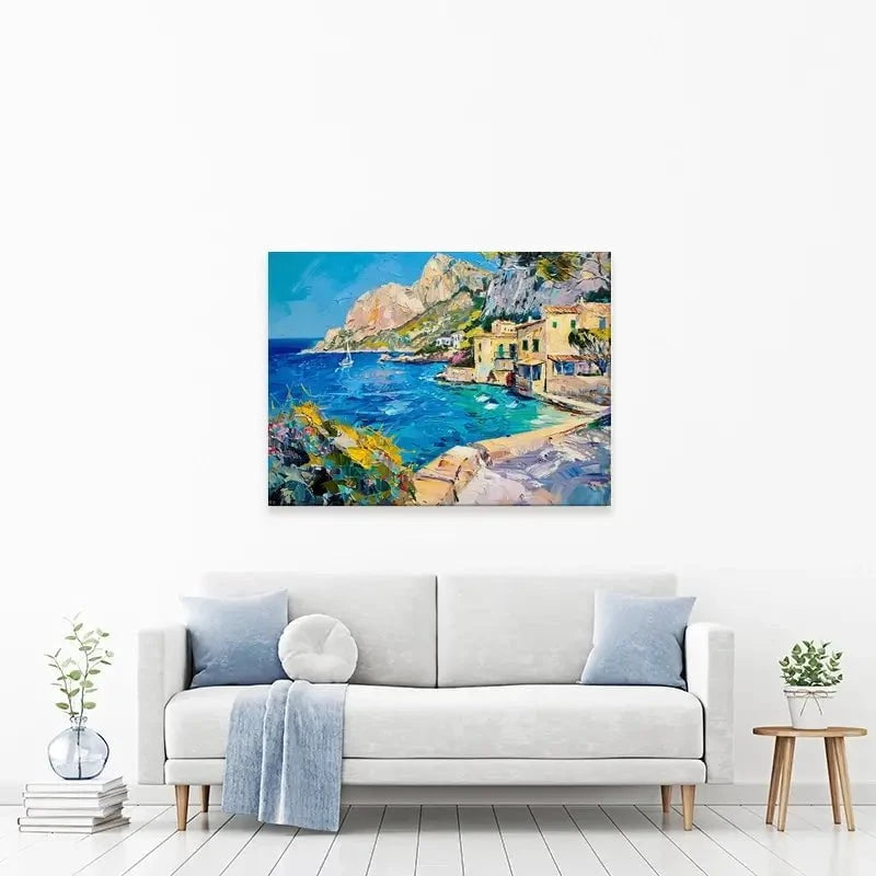 Village By The Sea Canvas Print Village By The Sea Canvas Print wall art product Elena Avanesova
