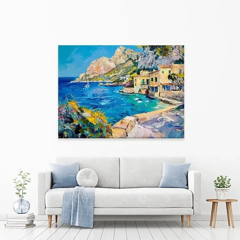 Village By The Sea Canvas Print Village By The Sea Canvas Print wall art product Elena Avanesova