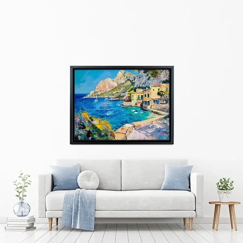 Village By The Sea Canvas Print Village By The Sea Canvas Print wall art product Elena Avanesova