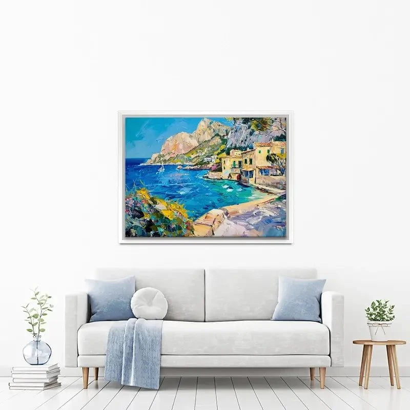 Village By The Sea Canvas Print Village By The Sea Canvas Print wall art product Elena Avanesova