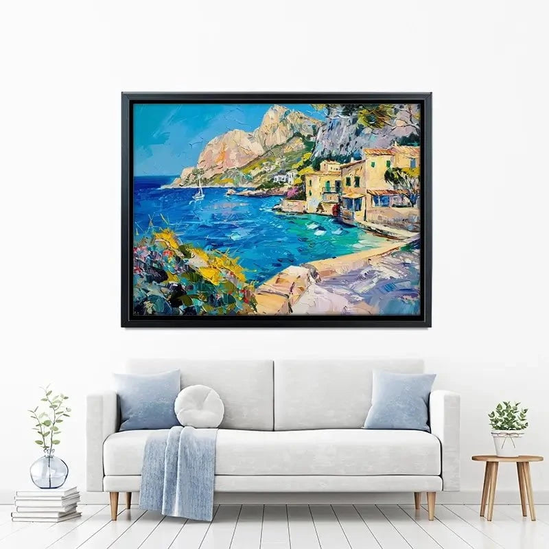 Village By The Sea Canvas Print Village By The Sea Canvas Print wall art product Elena Avanesova