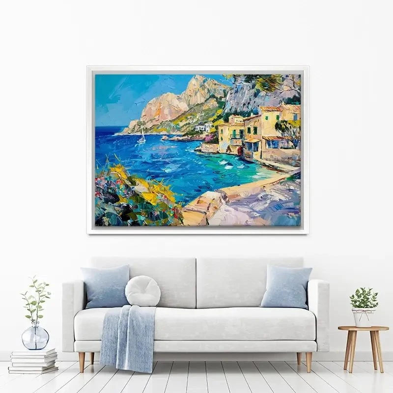 Village By The Sea Canvas Print Village By The Sea Canvas Print wall art product Elena Avanesova