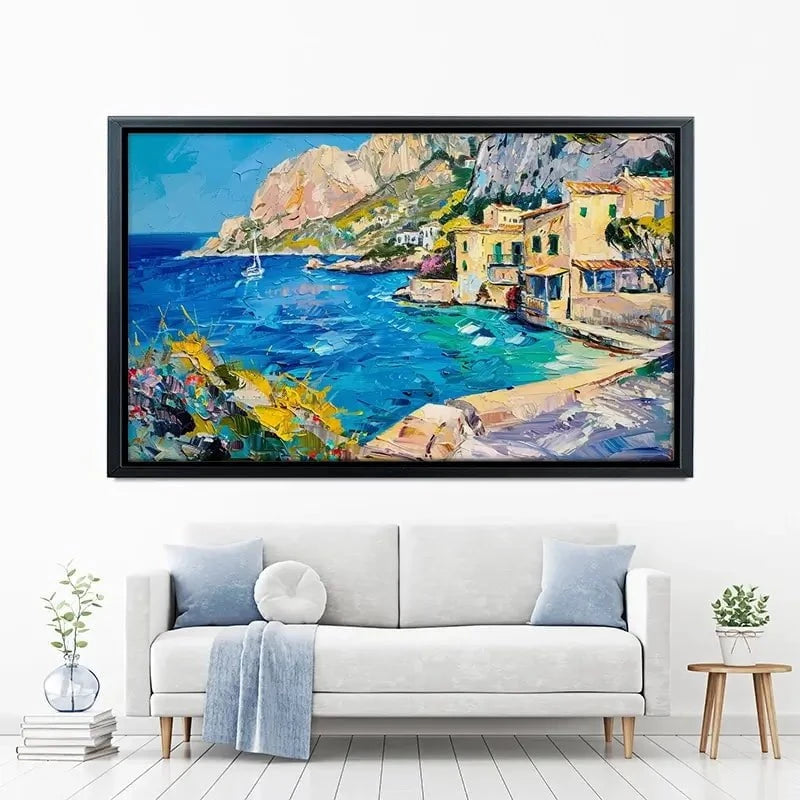 Village By The Sea Canvas Print Village By The Sea Canvas Print wall art product Elena Avanesova