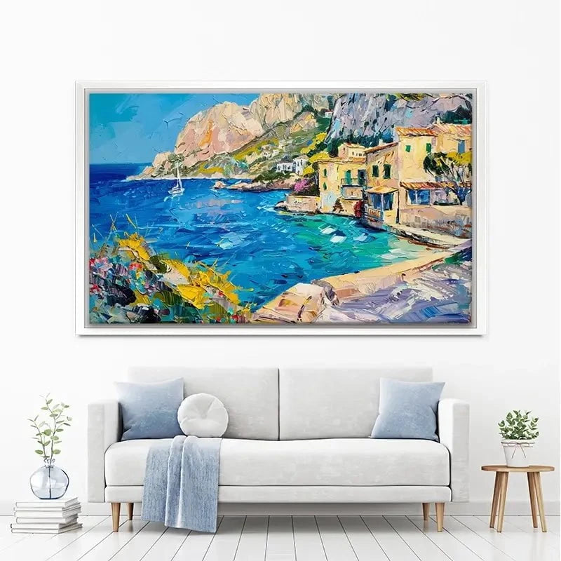 Village By The Sea Canvas Print Village By The Sea Canvas Print wall art product Elena Avanesova
