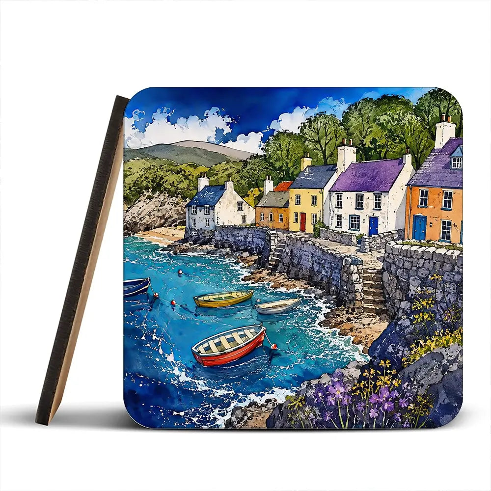 Village Harbour Coaster Set Village Harbour Coaster Set wall art product David Alexander Elder