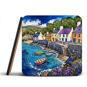 Village Harbour Coaster Set Village Harbour Coaster Set wall art product David Alexander Elder