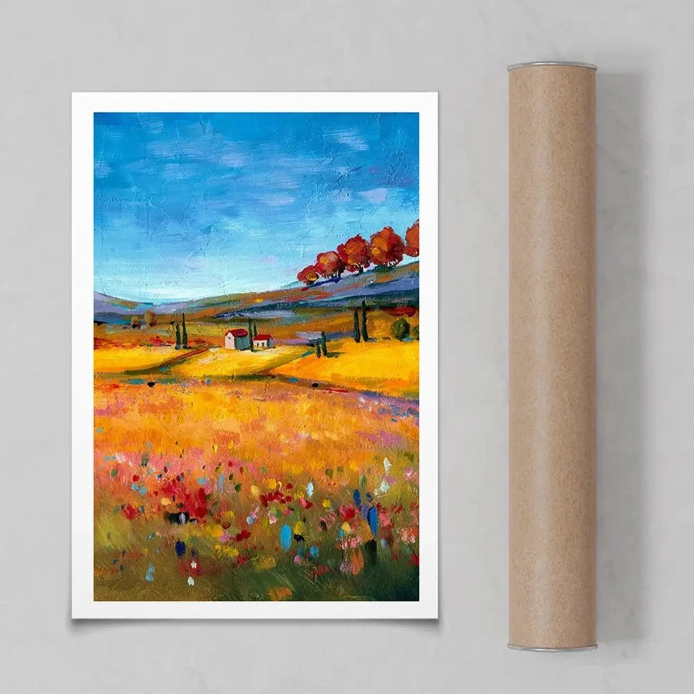 Village Landscape Art Print Village Landscape Art Print wall art product Svetlana Aleynikova