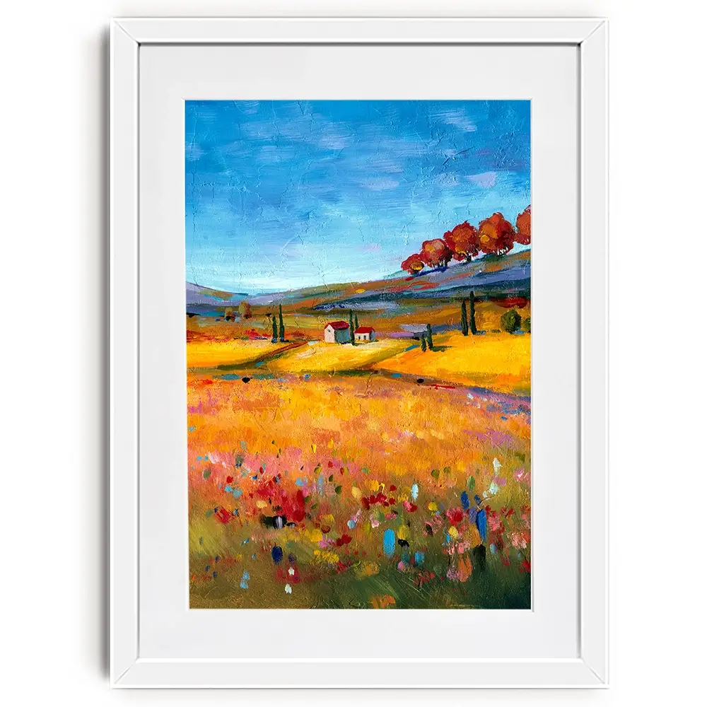 Village Landscape Framed Art Print Village Landscape Framed Art Print wall art product Svetlana Aleynikova