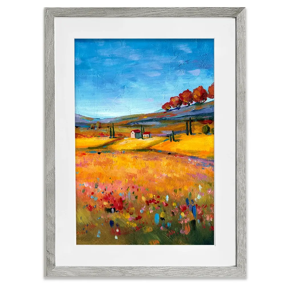 Village Landscape Framed Art Print Village Landscape Framed Art Print wall art product Svetlana Aleynikova