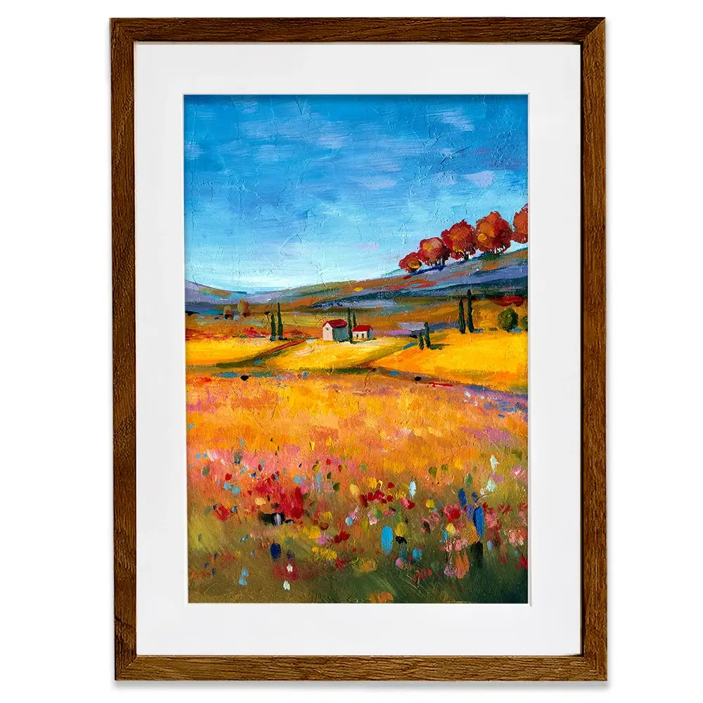 Village Landscape Framed Art Print Village Landscape Framed Art Print wall art product Svetlana Aleynikova