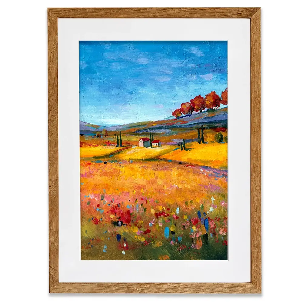 Village Landscape Framed Art Print Village Landscape Framed Art Print wall art product Svetlana Aleynikova