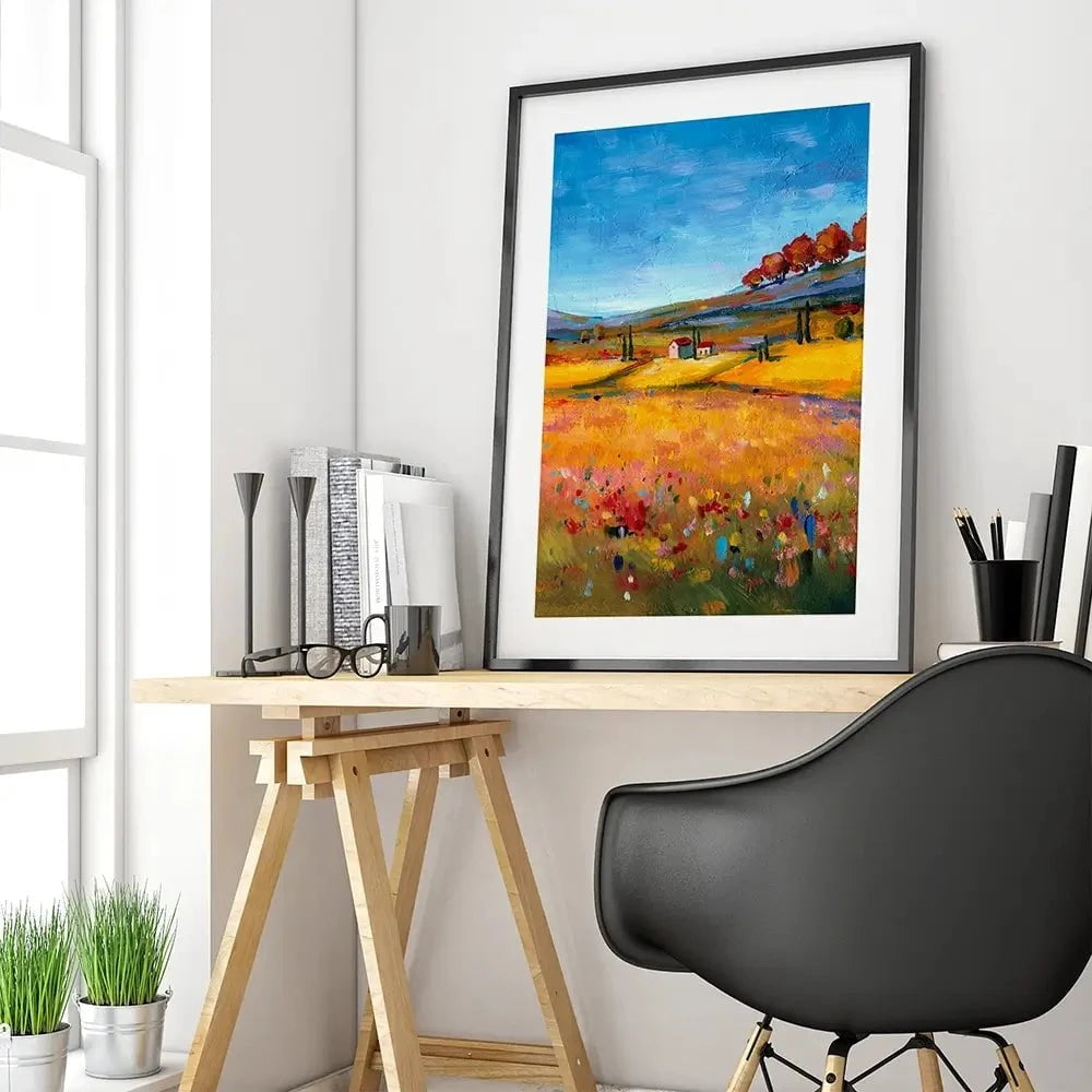 Village Landscape Framed Art Print Village Landscape Framed Art Print wall art product Svetlana Aleynikova