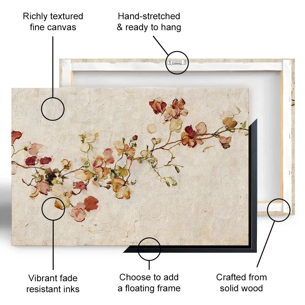 Vine Of Wine Petals Canvas Print Vine Of Wine Petals Canvas Print wall art product Chromatic Storm Studio