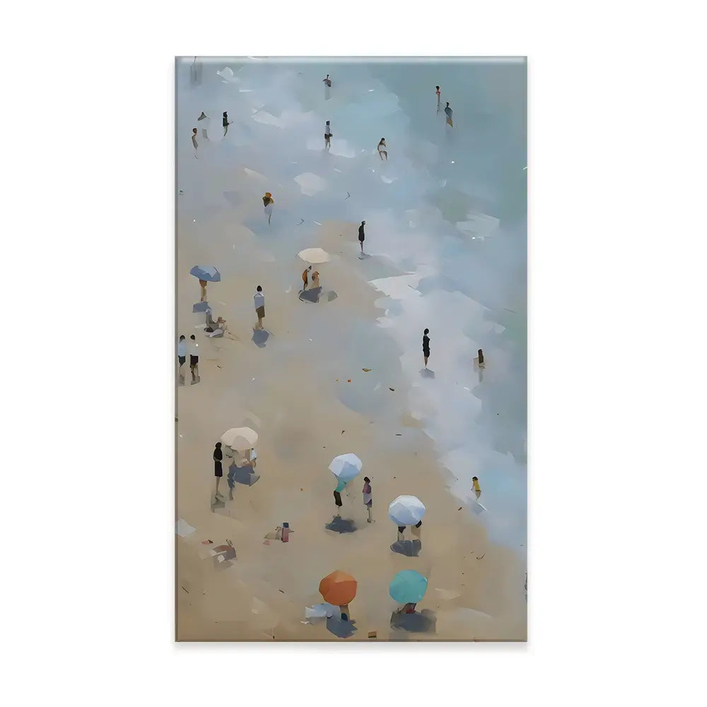 Vintage Beach Umbrellas Canvas Print Vintage Beach Umbrellas Canvas Print wall art product Arlington Prints - Independent
