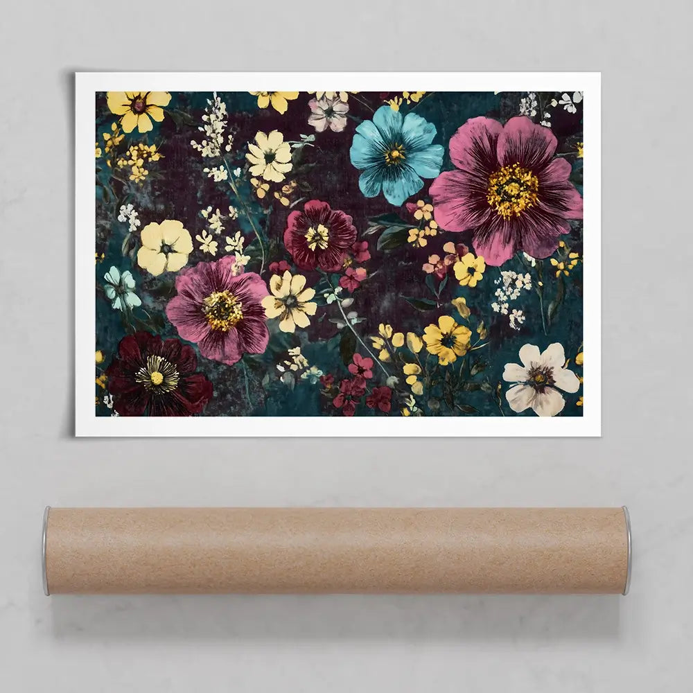 Vintage Flowers Art Print Vintage Flowers Art Print wall art product Gina Kelly - Independent
