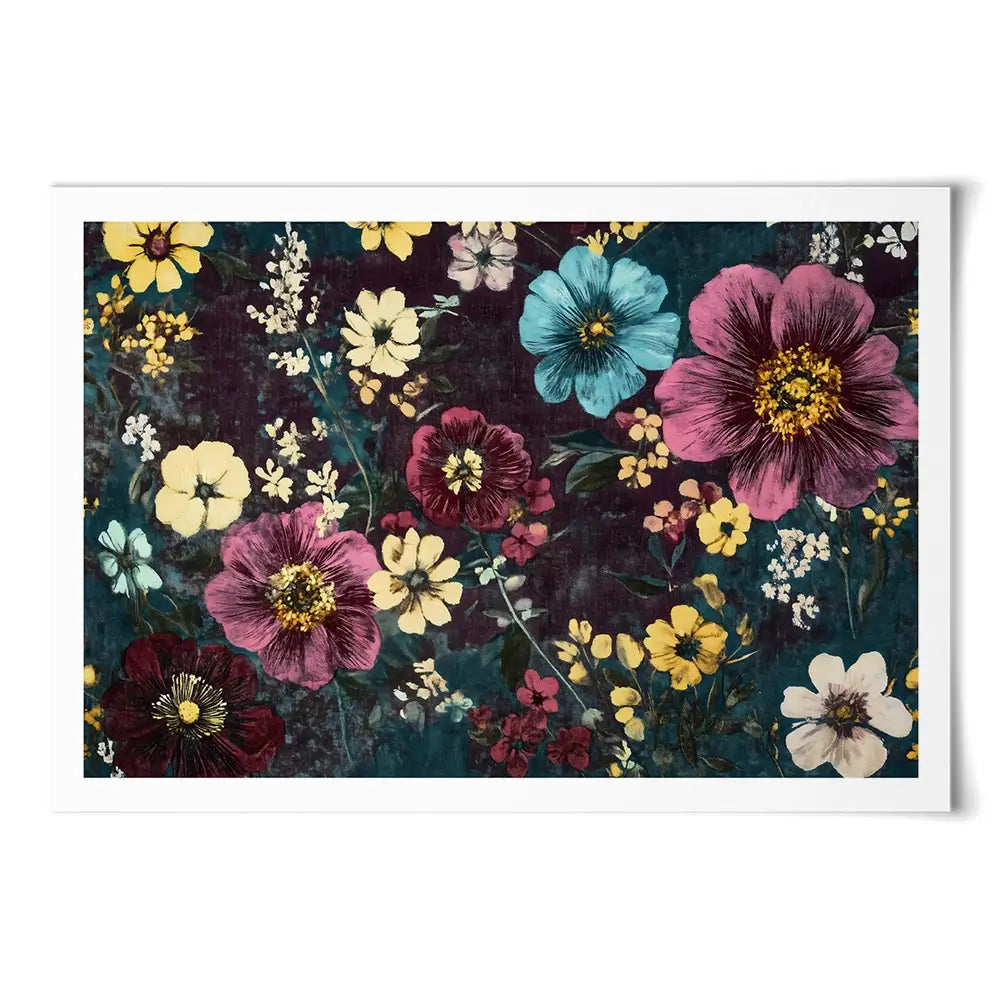 Vintage Flowers Art Print Vintage Flowers Art Print wall art product Gina Kelly - Independent