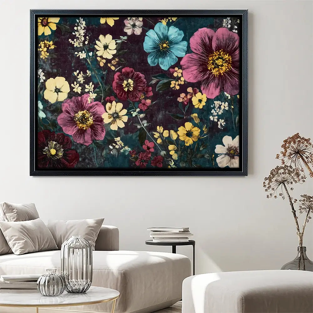 Vintage Flowers Canvas Print Vintage Flowers Canvas Print wall art product Gina Kelly - Independent