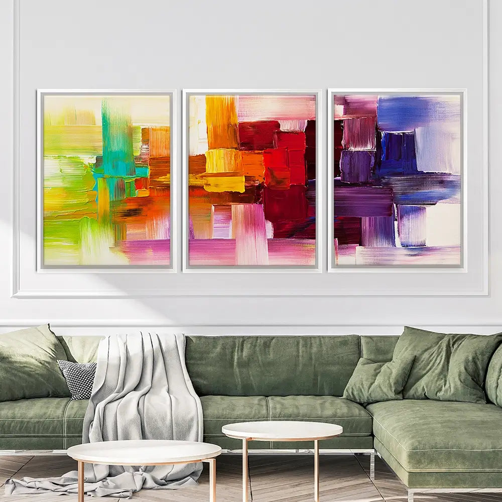Visual Thoughts Trio Canvas Print Visual Thoughts Trio Canvas Print wall art product Osnat Tzadok