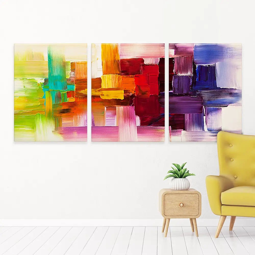 Visual Thoughts Trio Canvas Print Visual Thoughts Trio Canvas Print wall art product Osnat Tzadok