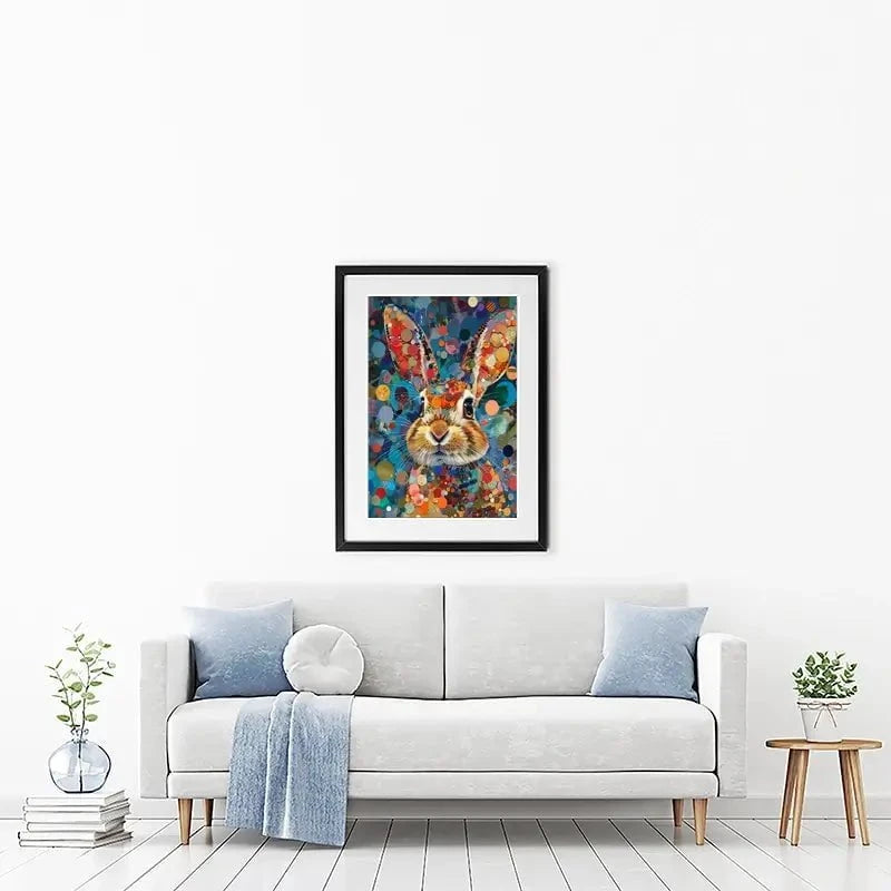 Vivid Hare Framed Art Print Vivid Hare Framed Art Print wall art product David Alexander Elder