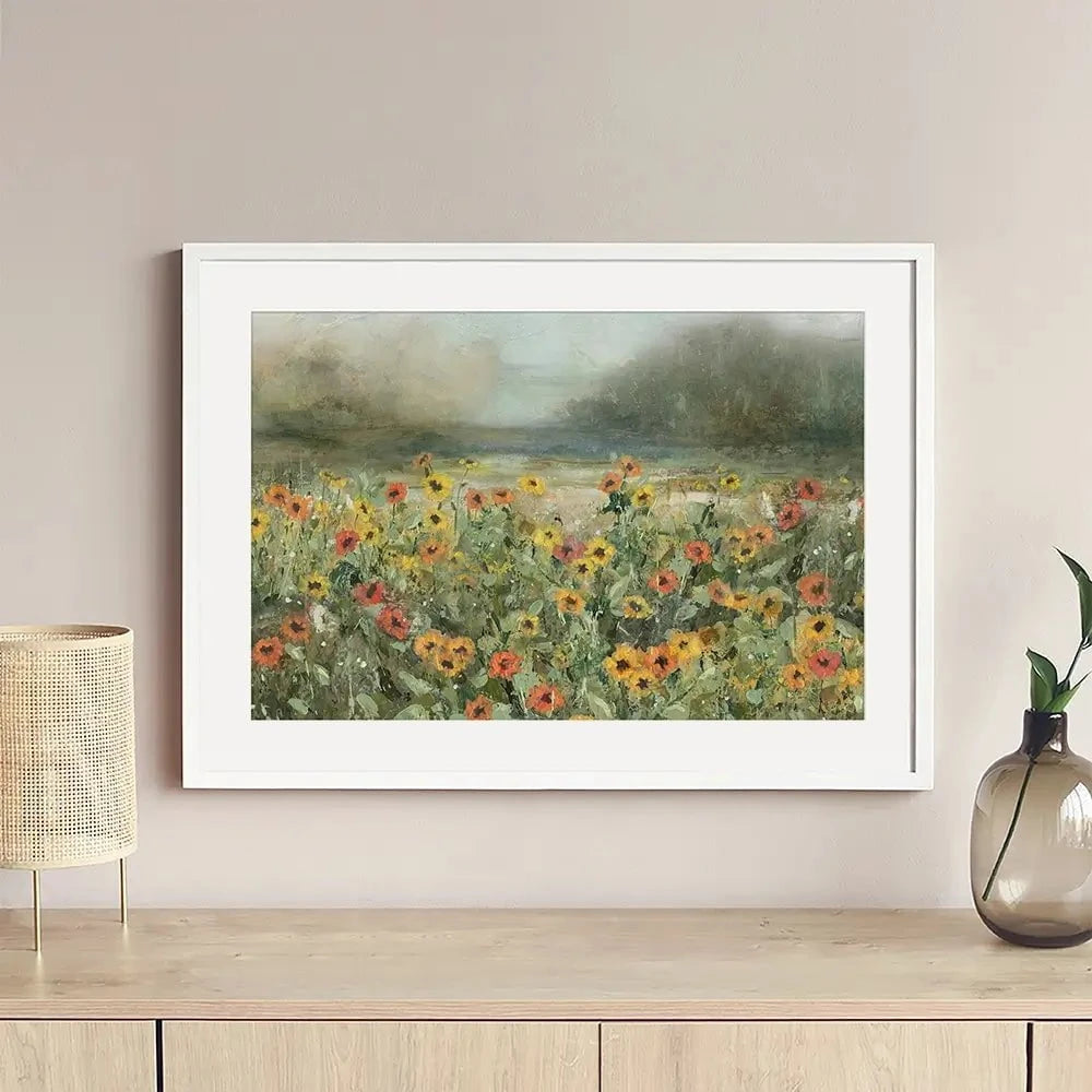 Vivid Wildflower Fields Framed Art Print Vivid Wildflower Fields Framed Art Print wall art product Carol Robinson