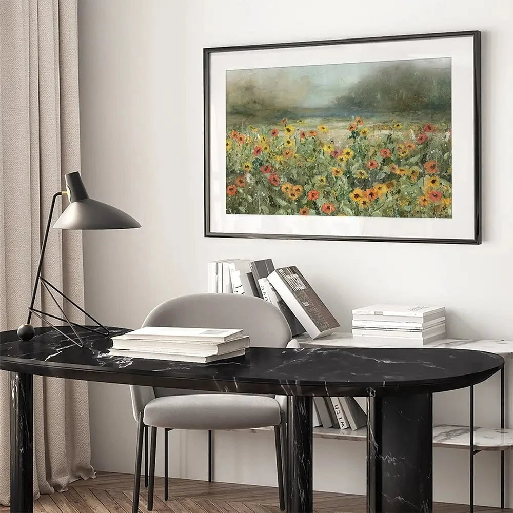 Vivid Wildflower Fields Framed Art Print Vivid Wildflower Fields Framed Art Print wall art product Carol Robinson