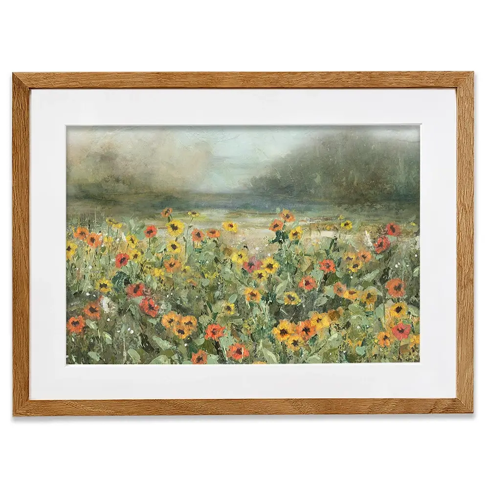 Vivid Wildflower Fields Framed Art Print Vivid Wildflower Fields Framed Art Print wall art product Carol Robinson