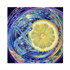 Vodka And Tonic Cocktail Square Canvas Print Vodka And Tonic Cocktail Square Canvas Print wall art product David Alexander Elder