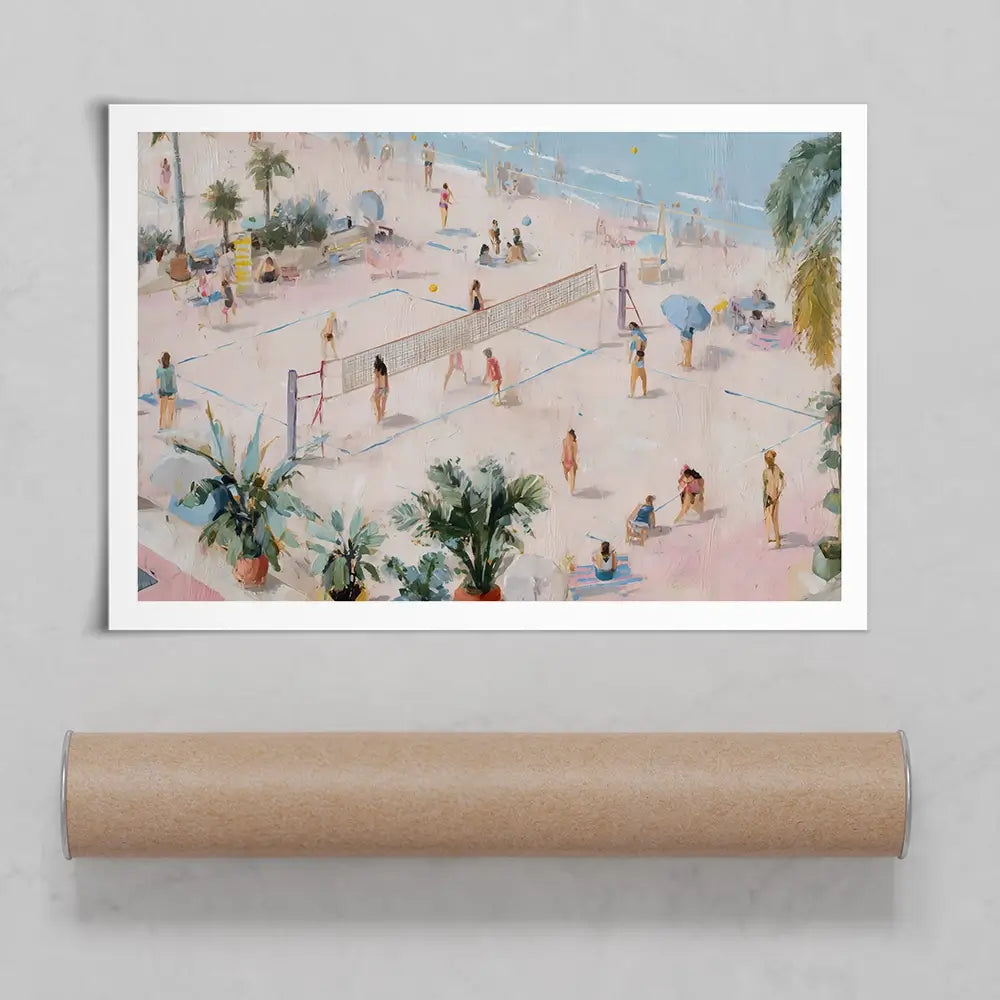 Volleyball Art Print Volleyball Art Print wall art product Art by Özge - Independent