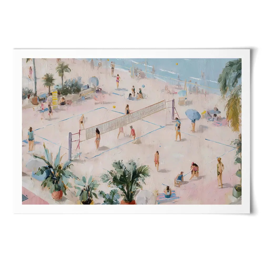 Volleyball Art Print Volleyball Art Print wall art product Art by Özge - Independent
