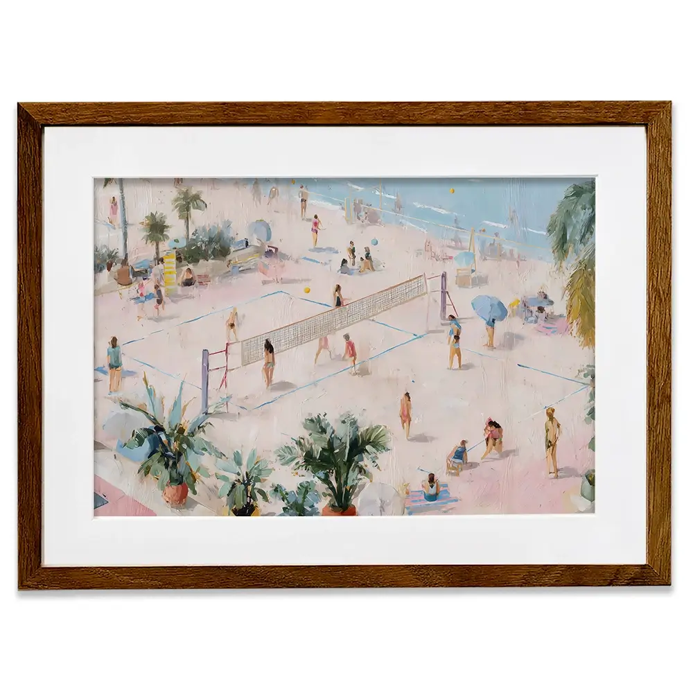Volleyball Framed Art Print Volleyball Framed Art Print wall art product Art by Özge - Independent