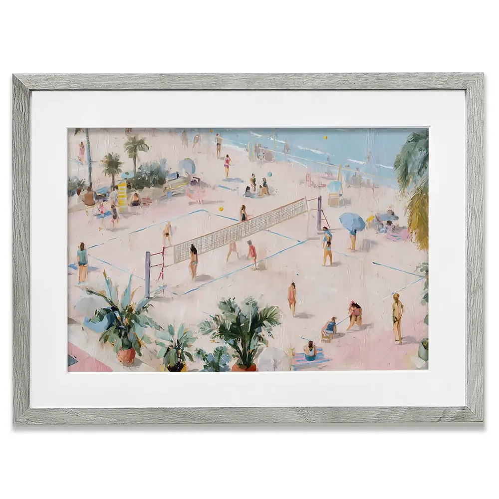 Volleyball Framed Art Print Volleyball Framed Art Print wall art product Art by Özge - Independent