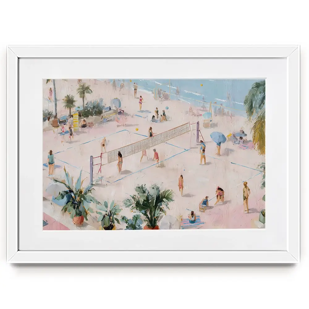 Volleyball Framed Art Print Volleyball Framed Art Print wall art product Art by Özge - Independent
