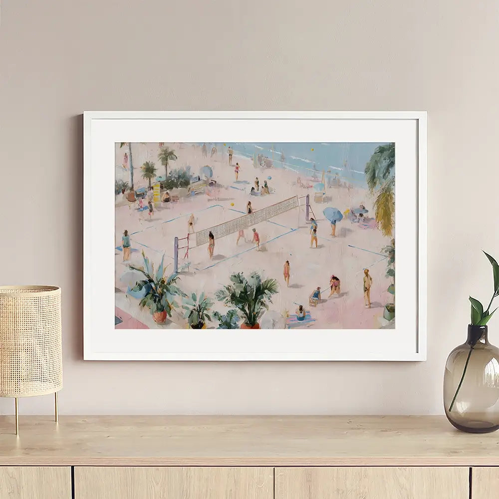 Volleyball Framed Art Print Volleyball Framed Art Print wall art product Art by Özge - Independent