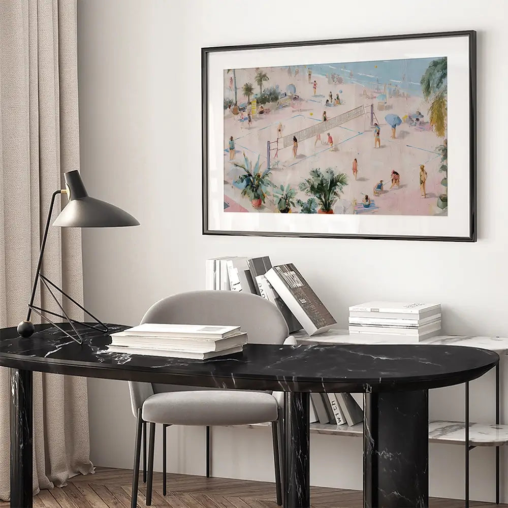 Volleyball Framed Art Print Volleyball Framed Art Print wall art product Art by Özge - Independent