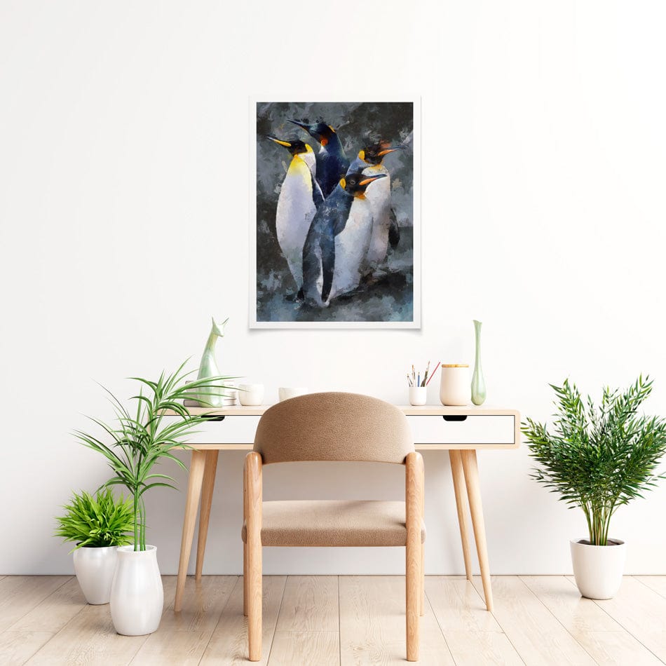 Waddle Of Penguins Art Print wall art product / Shutterstock