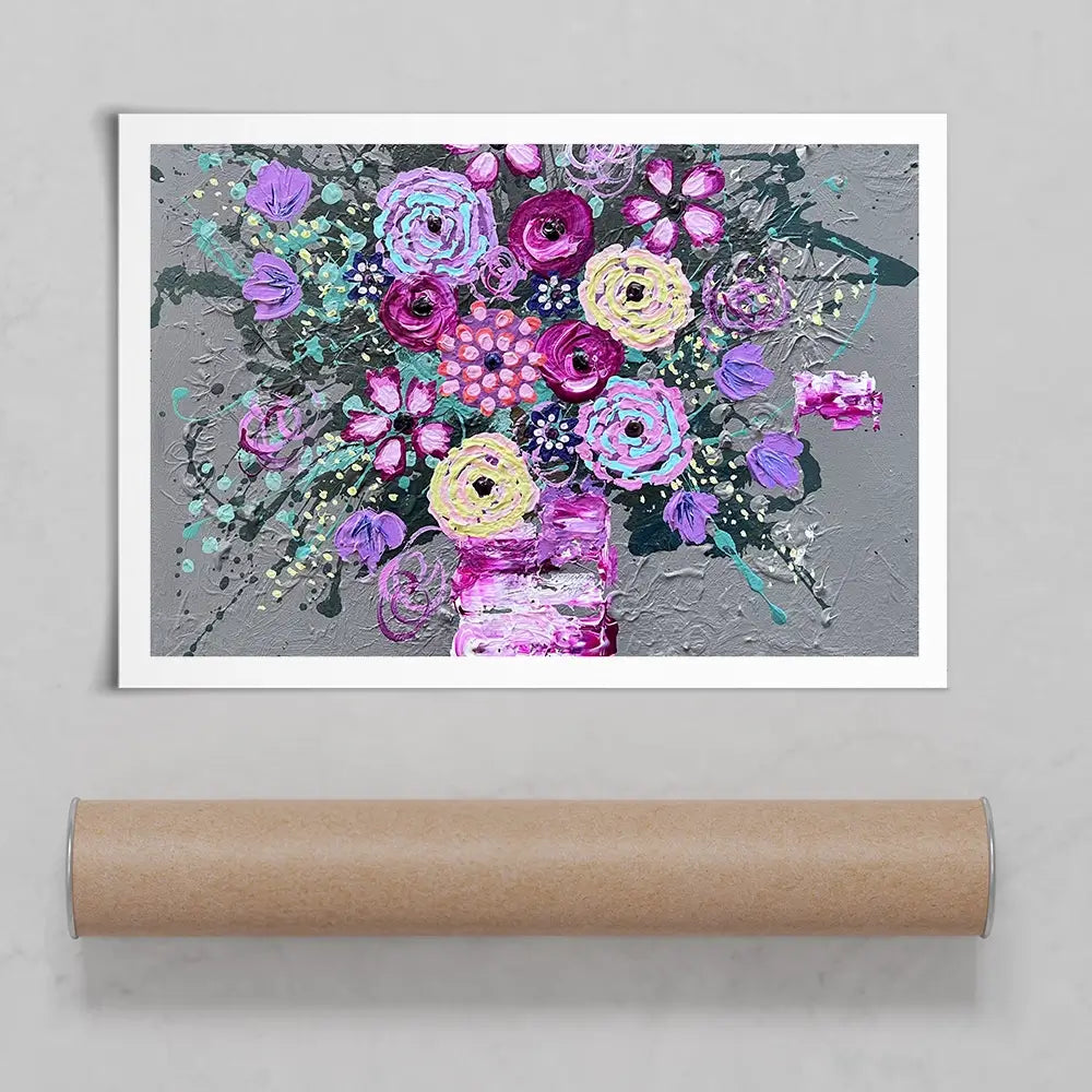 Wake Up And Smell The Roses Art Print Wake Up And Smell The Roses Art Print wall art product Jo Mulligan
