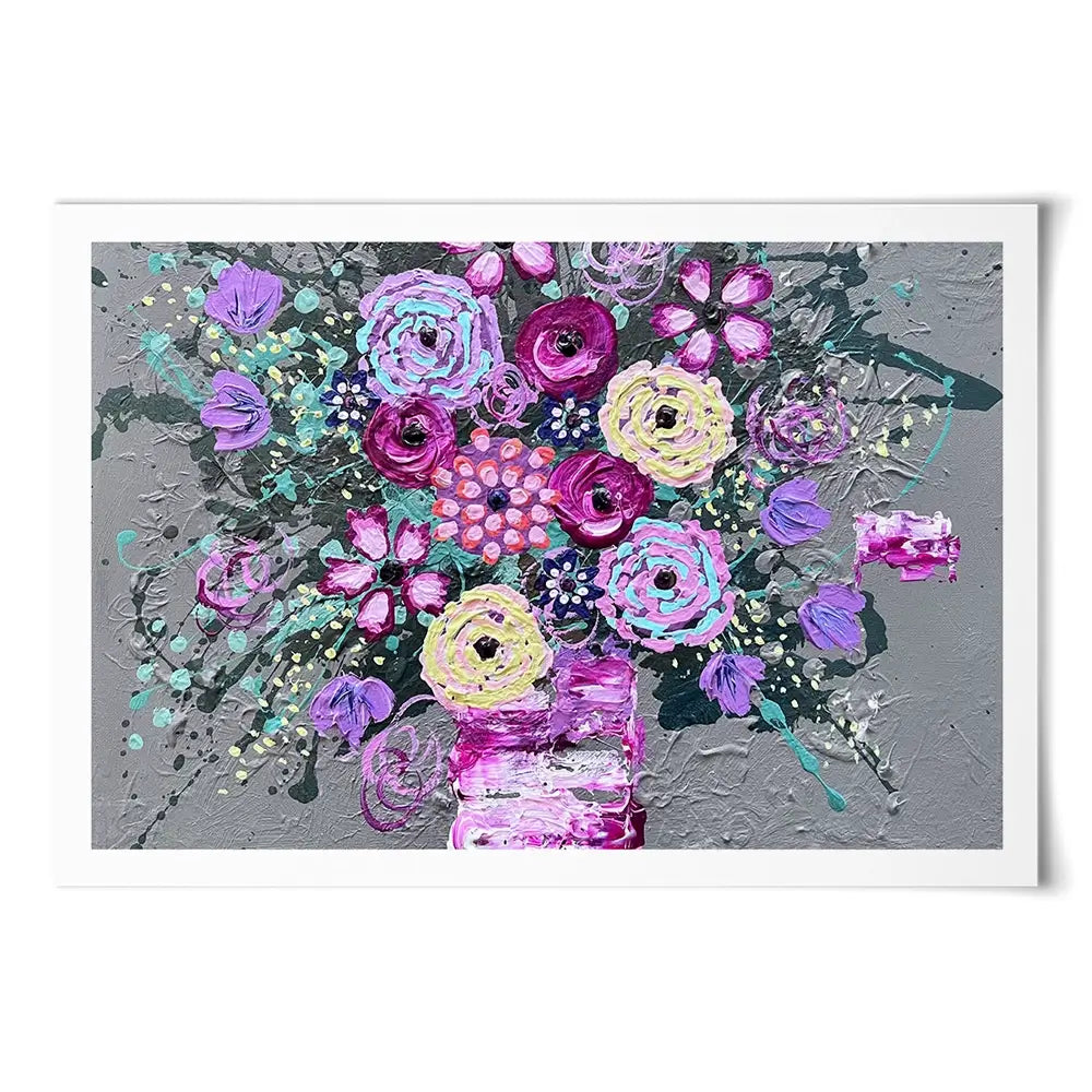 Wake Up And Smell The Roses Art Print Wake Up And Smell The Roses Art Print wall art product Jo Mulligan